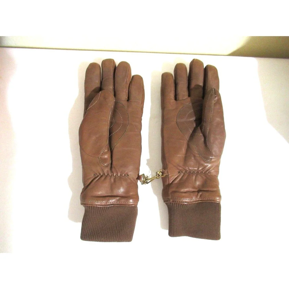 Grandoe Brown Leather Gloves Adult Women's Medium‎ Men Small Very Good Condition